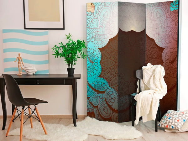 Separè per interni - Floral Collar (Green) [Room Dividers]