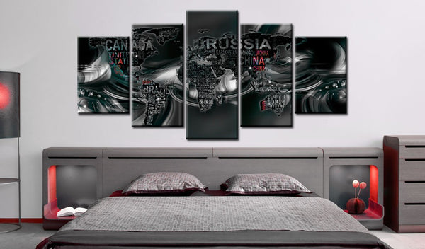 Quadro mappamondo - The Map of Dark World