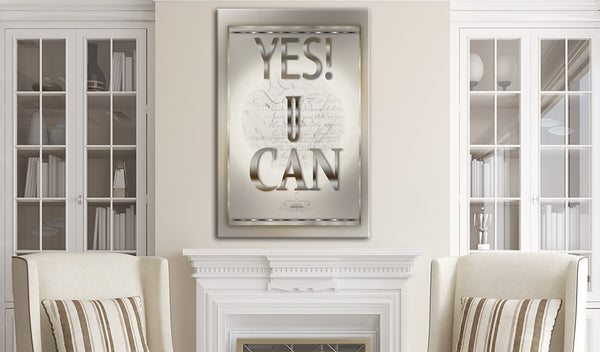Quadro - Frasi motivazionali - Yes U Can