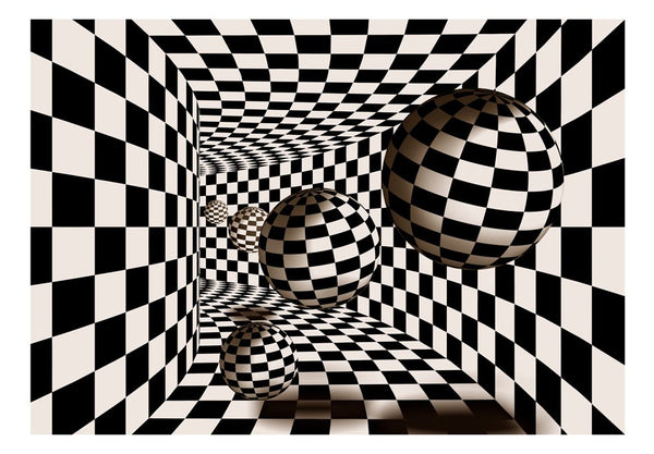 Carta da parati 3D -  Chessboard Geometry