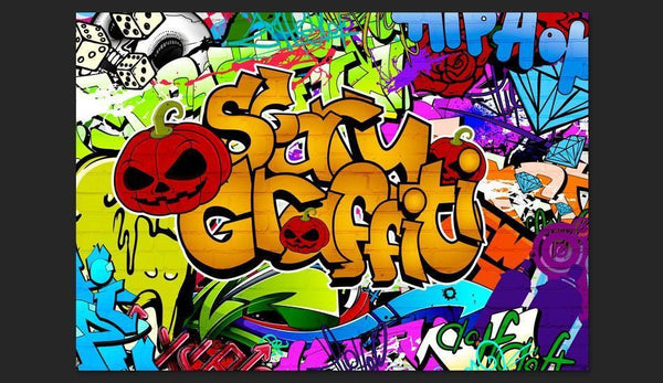 Carta da parati graffiti street art - Scary graffiti
