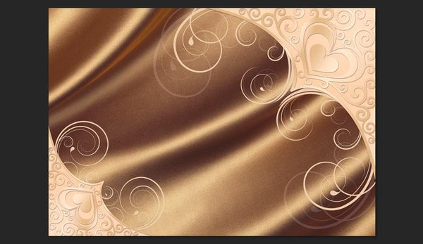 Carta da parati - Marrone satinato