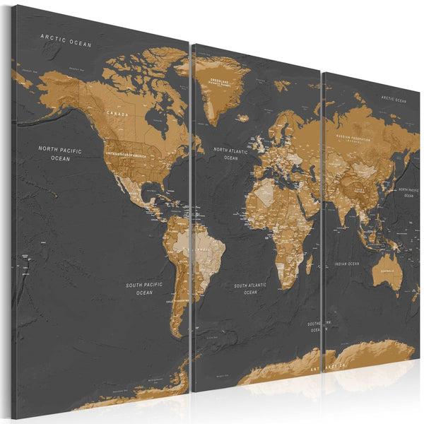 Quadro - World Map: Modern Aesthetics