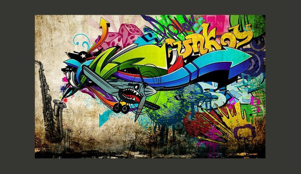 Carta da parati graffiti street art - Funky - graffiti