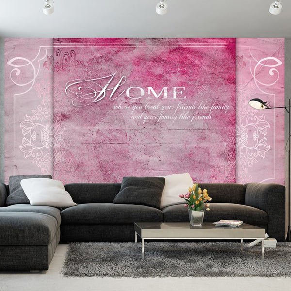 Carta da parati con scritte - Home, where you treat your friends ...