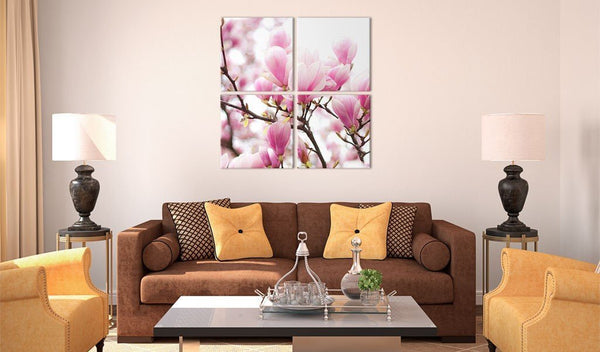 Quadro su tela - Cespuglio di magnolie in fiore