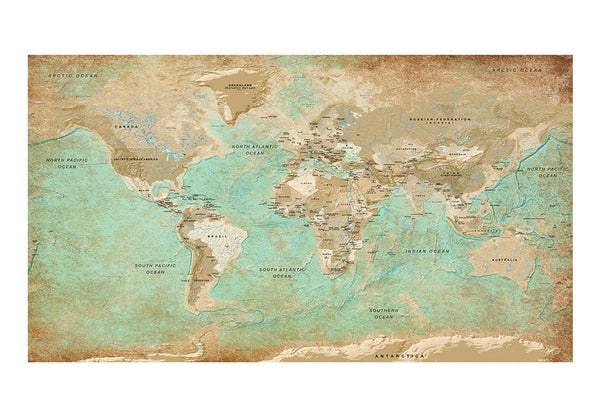 Carta da paratiXXL - Turquoise World Map II