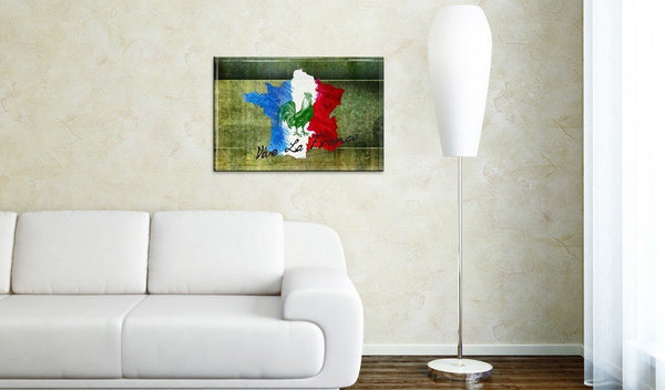 Quadro mappamondo - Vive la France