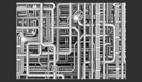 Carta da parati 3D - Urban Maze