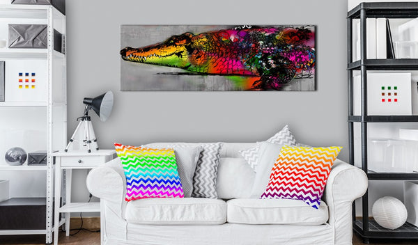 Quadro - Colourful Alligator