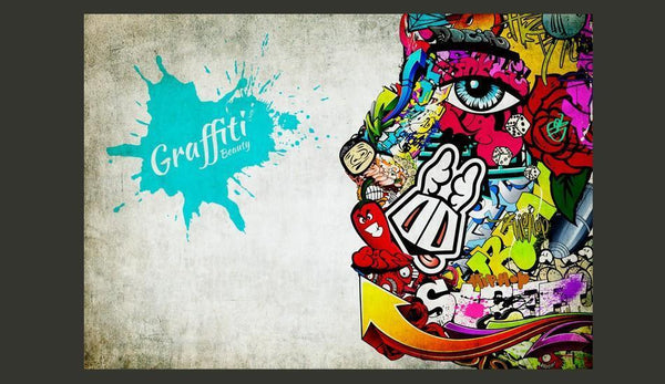 Carta da parati graffiti street art - Graffiti beauty
