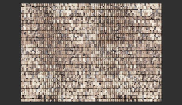 Carta da parati effetto mattoni - Brick mosaic
