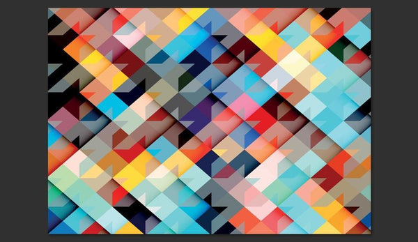 Carta da parati geometrica - Colour Patchwork
