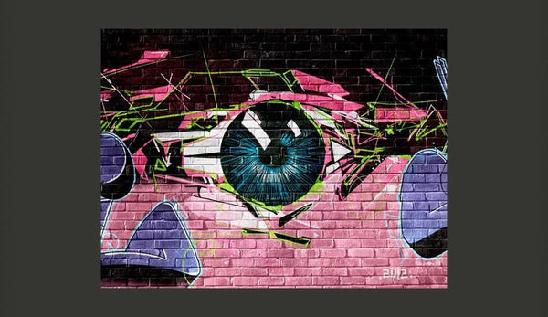 Carta da parati graffiti street art - occhio (graffiti)