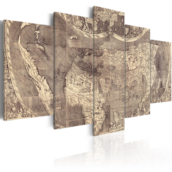 Quadro mappamondo - Amerigo Vespucci: Discovery of the New World