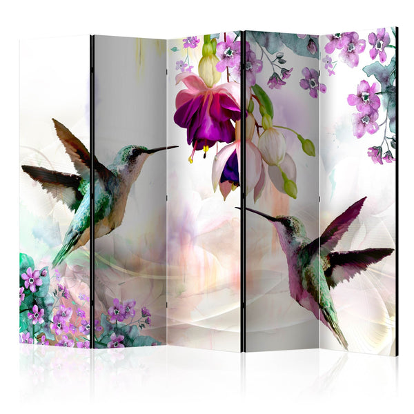 Separè per interni - Hummingbirds and Flowers II [Room Dividers]