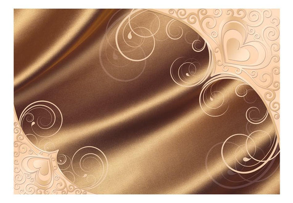 Carta da parati - Marrone satinato