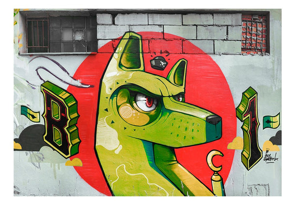 Carta da parati graffiti street art - Dog Guard