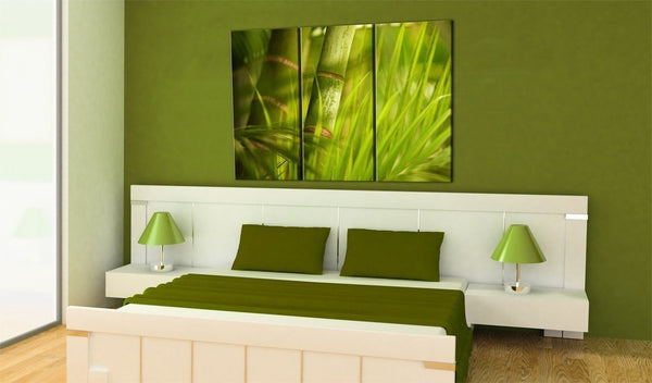 Quadro su tela - Verde intenso delle erbe tropicali