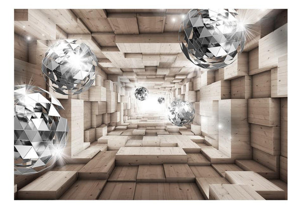 Carta da parati 3D - In A Wooden Tunnel