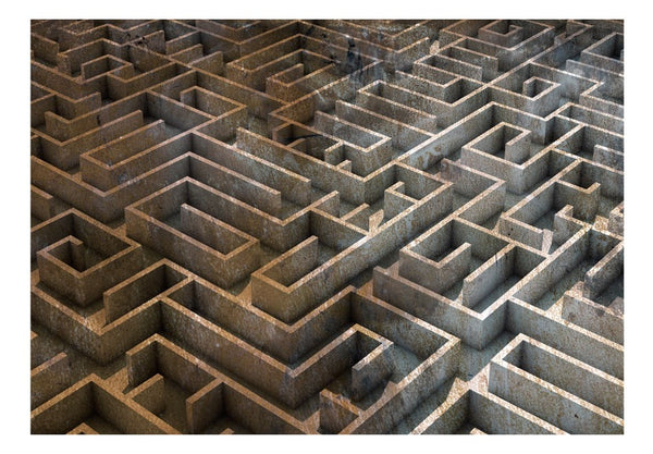 Carta da parati 3D - Labirinto di pietra