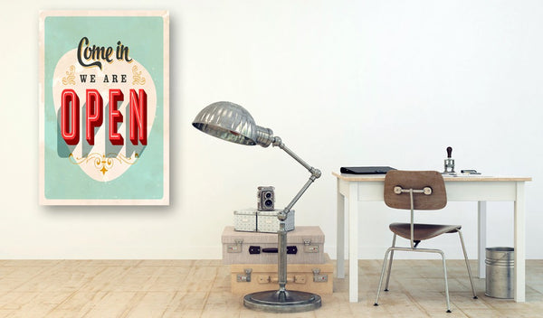 Quadro - Come in, we are open