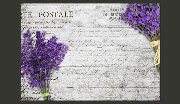 Carta da parati vintage - Lavender postcard