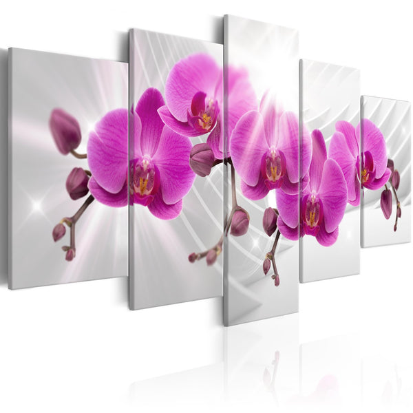 Quadro - Abstract Garden: Pink Orchids