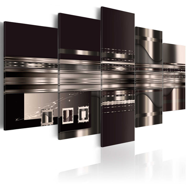 Quadro - Simmetria di marrone ed oro