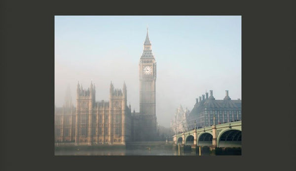 Carta da parati - Palazzo di Westminster tra la nebbia, Londra