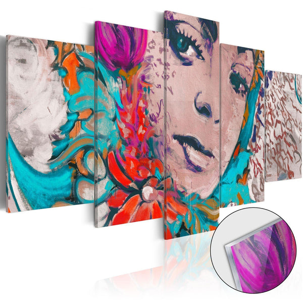 Quadro su vetro acrilico - Colourful Coquette [Glass]