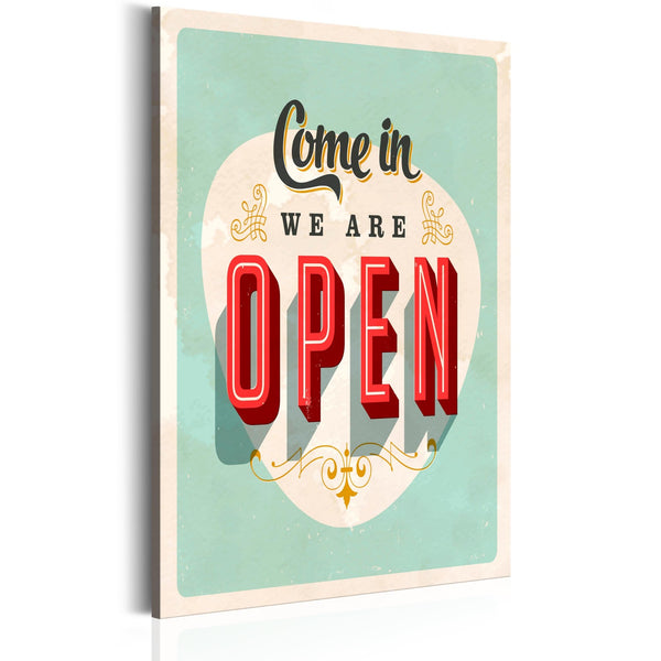 Quadro - Come in, we are open