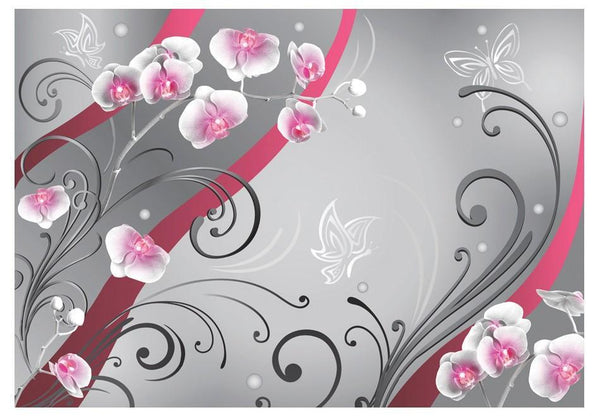 Carta da parati - Orchidee rosa- una variazione