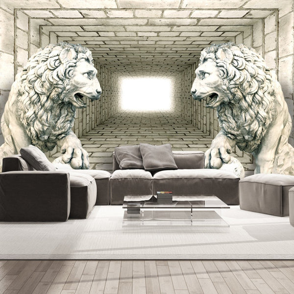 Carta da parati 3D - Chamber of lions