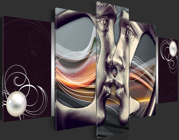 Quadro su tela - Bacio platino