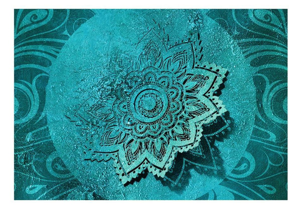 Carta da parati Mandala - Azure Flower