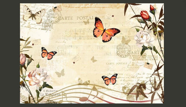 Carta da parati animali - Melodie di farfalle