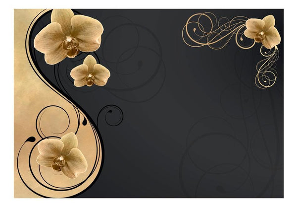 Carta da parati - Fascino d'oro orchidee