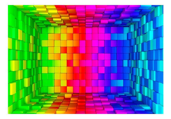 Carta da parati 3D - Rainbow Cube