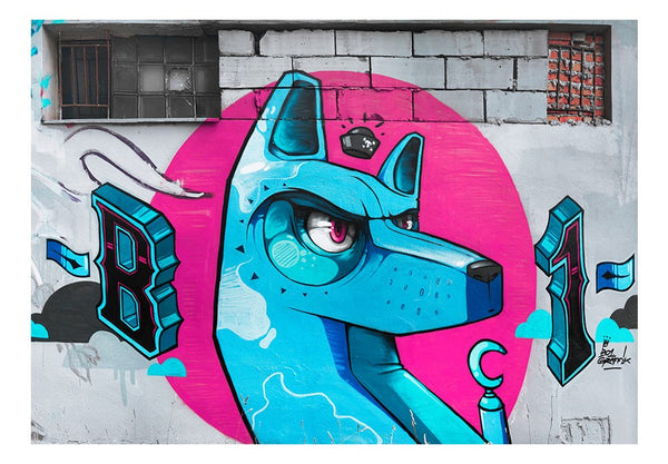 Carta da parati graffiti street art - City Guard